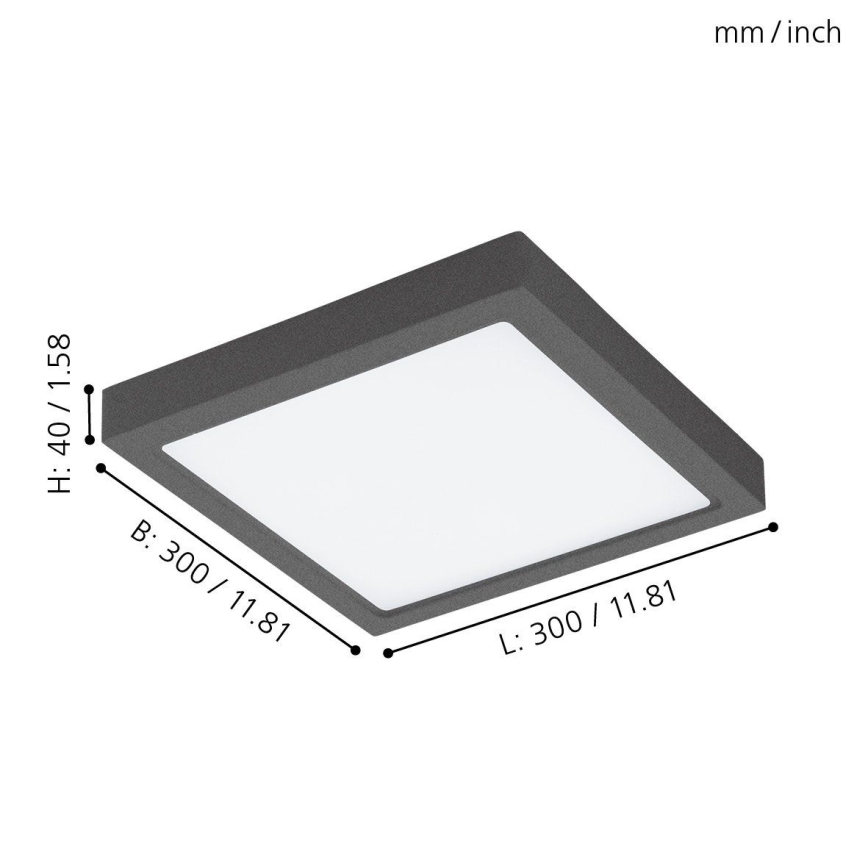 Eglo - LED reguliuojamas lauko šviestuvas ARGOLIS-C LED/22W/230V IP44 Bluetooth