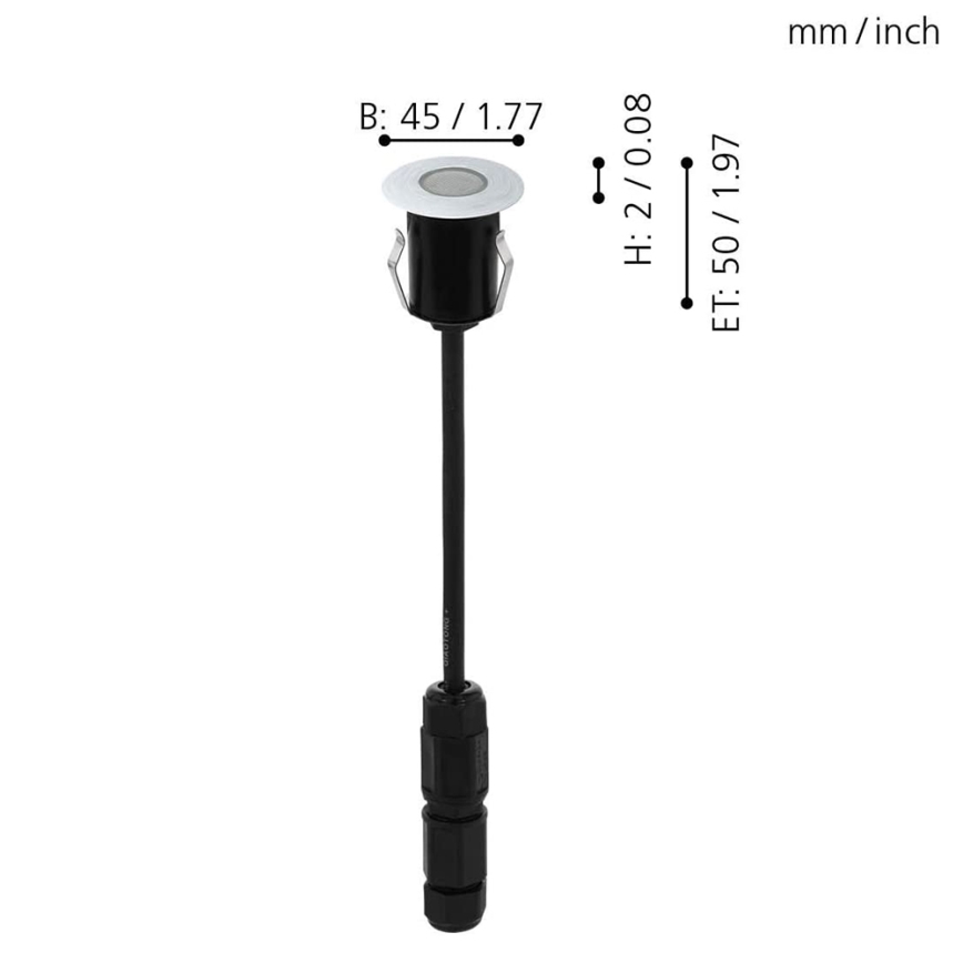 Eglo - LED lauko įvažiavimo šviestuvas TRONTO LED/1W/230V IP65