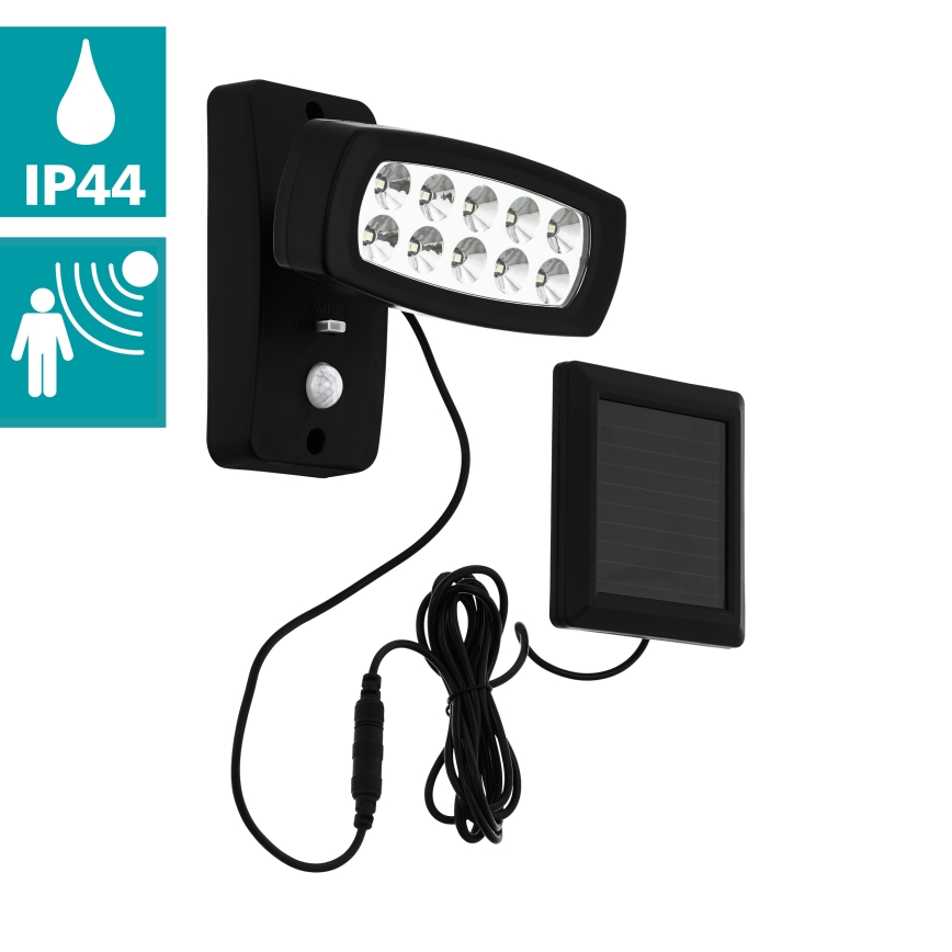 Eglo - LED sieninis šviestuvas su jutikliu, įkraunamas saulės energija LED/1,2V 600 mAh IP44