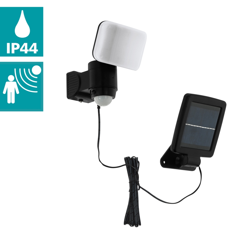 Eglo - LED sieninis šviestuvas su jutikliu, įkraunamas saulės energija LED/3,7V 1800 mAh IP44