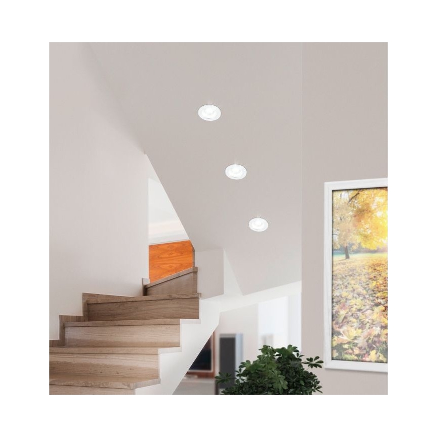 Eglo - LED įleidžiamas lubinis vonios šviestuvas LED/6W/230V IP44