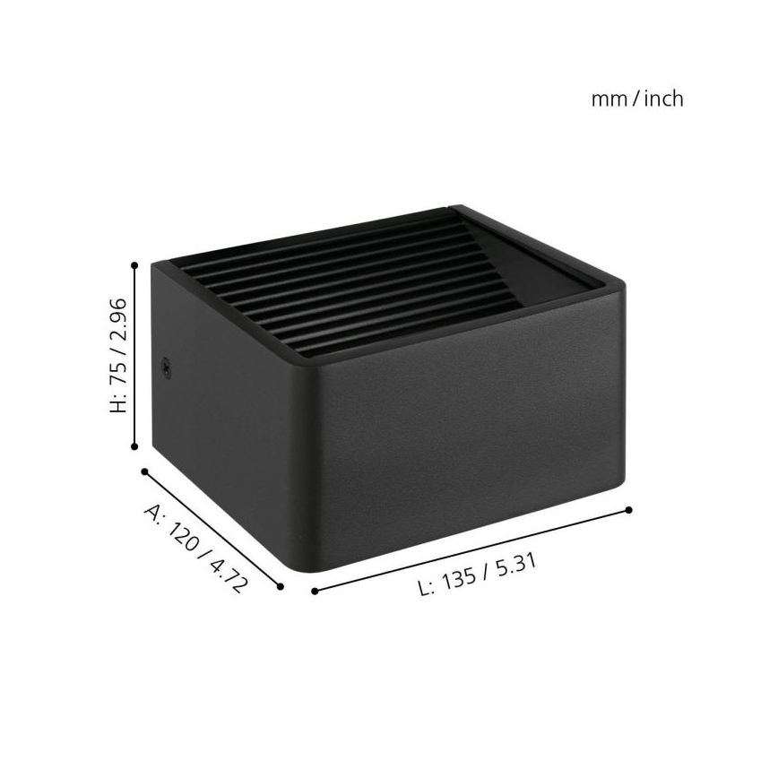 Eglo - LED sieninis lauko šviestuvas LED/6W/230V IP44