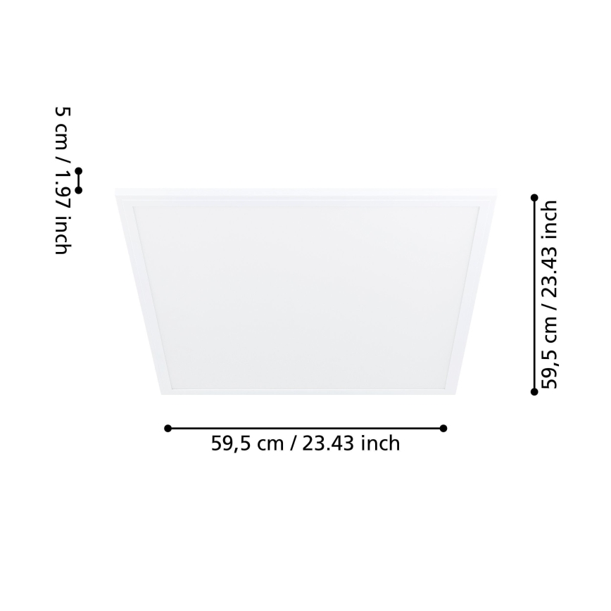 Eglo - LED Lubinis šviestuvas su judesio jutikliu LED/34W/230V