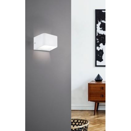 Eglo - LED sieninis šviestuvas LED/6W/230V 3000K balta
