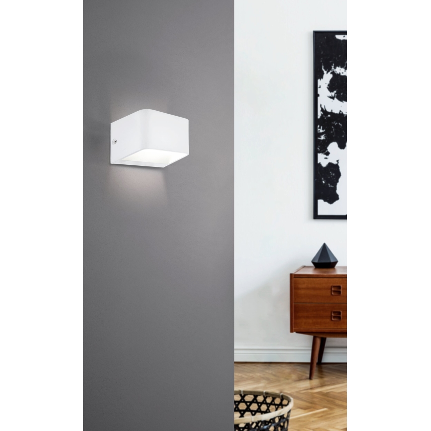 Eglo - LED sieninis šviestuvas LED/6W/230V 3000K balta