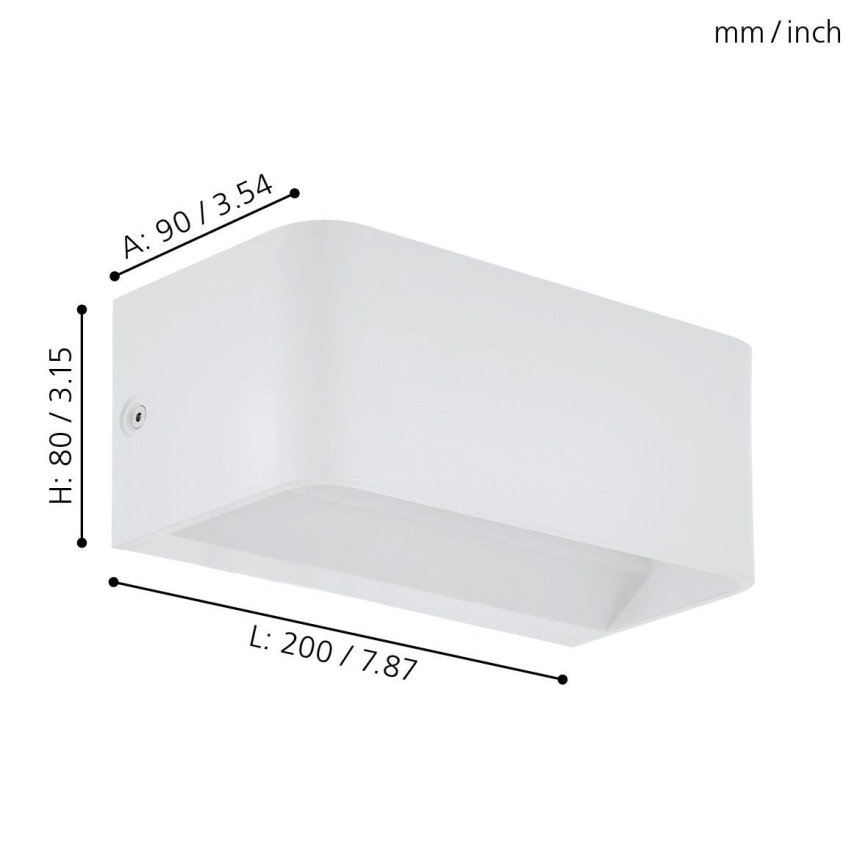 Eglo - LED sieninis šviestuvas LED/10W/230V