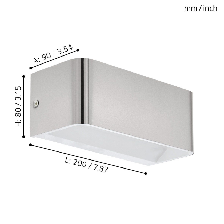 Eglo - LED sieninis šviestuvas LED/10W/230V