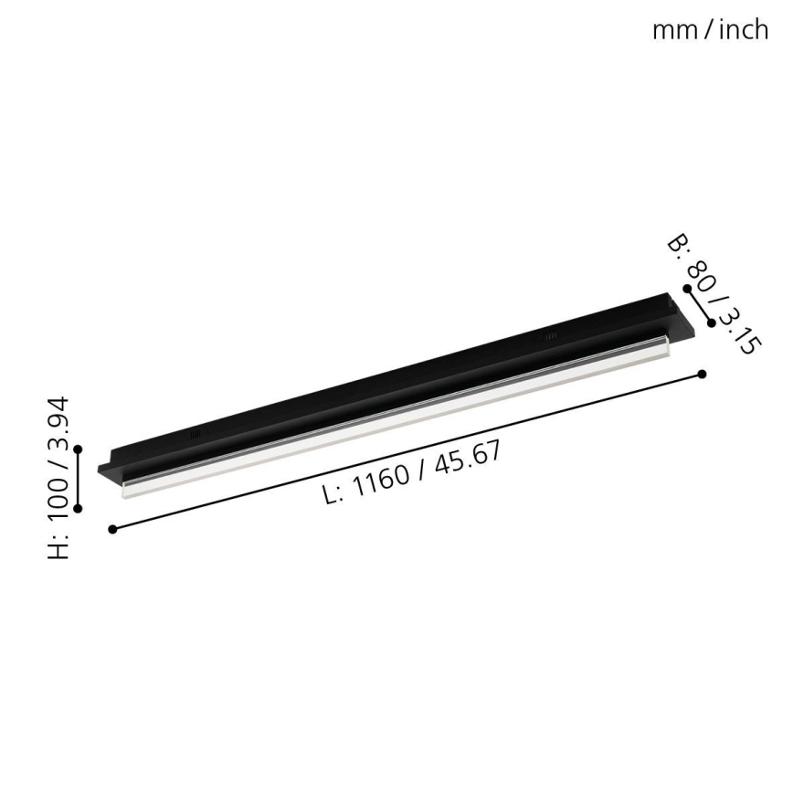 Eglo - LED lubinis šviestuvas LED/25W/230V