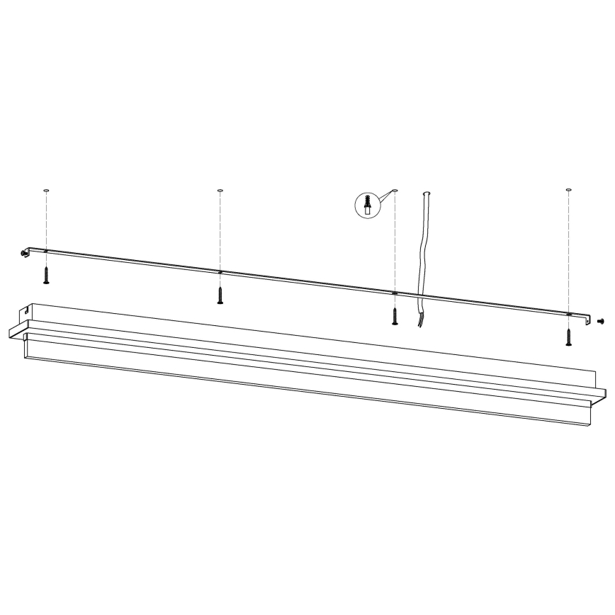 Eglo - LED lubinis šviestuvas LED/25W/230V