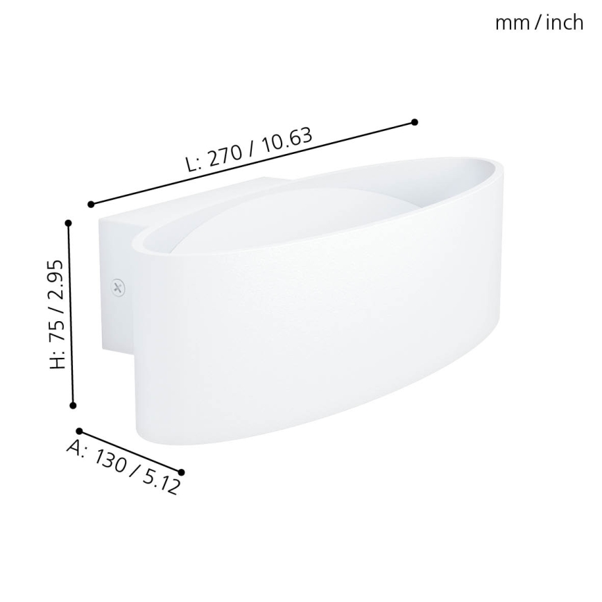 Eglo - LED sieninis šviestuvas LED/10W/230V