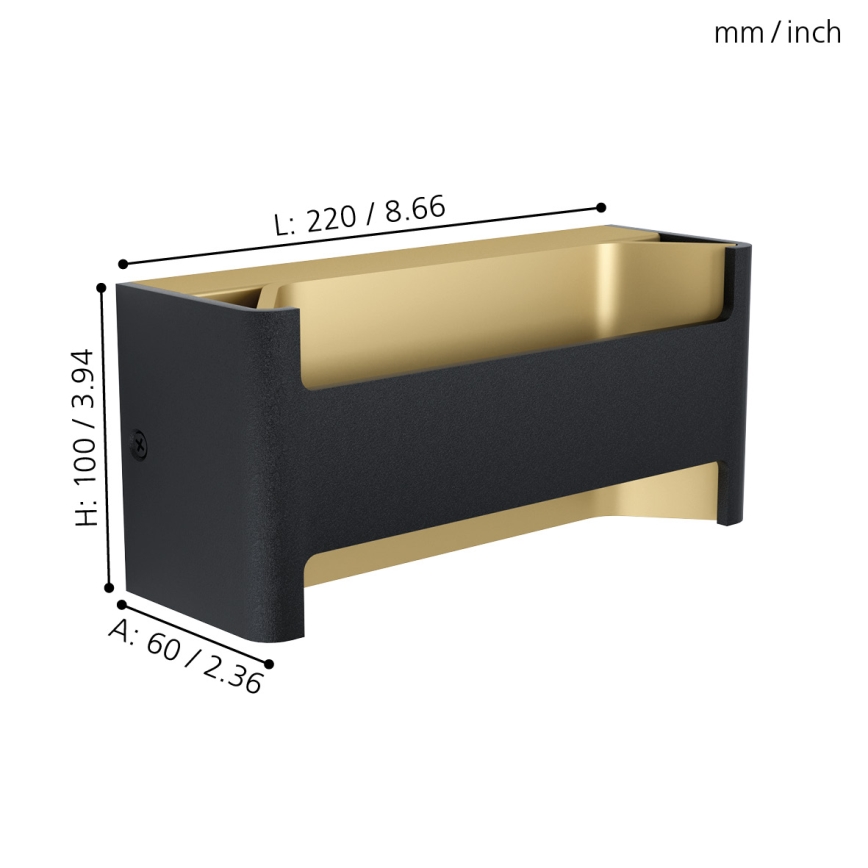 Eglo - LED sieninis šviestuvas LED/10W/230V