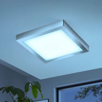 Eglo - LED RGBW dimeriuojamas lubinis šviestuvas FUEVA-C LED/21W/230V Bluetooth IP44 30x30 cm
