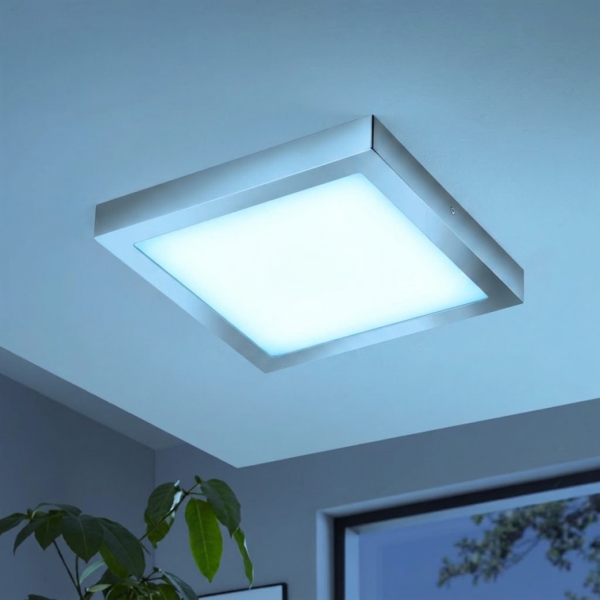 Eglo - LED RGBW dimeriuojamas lubinis šviestuvas FUEVA-C LED/21W/230V Bluetooth IP44 30x30 cm