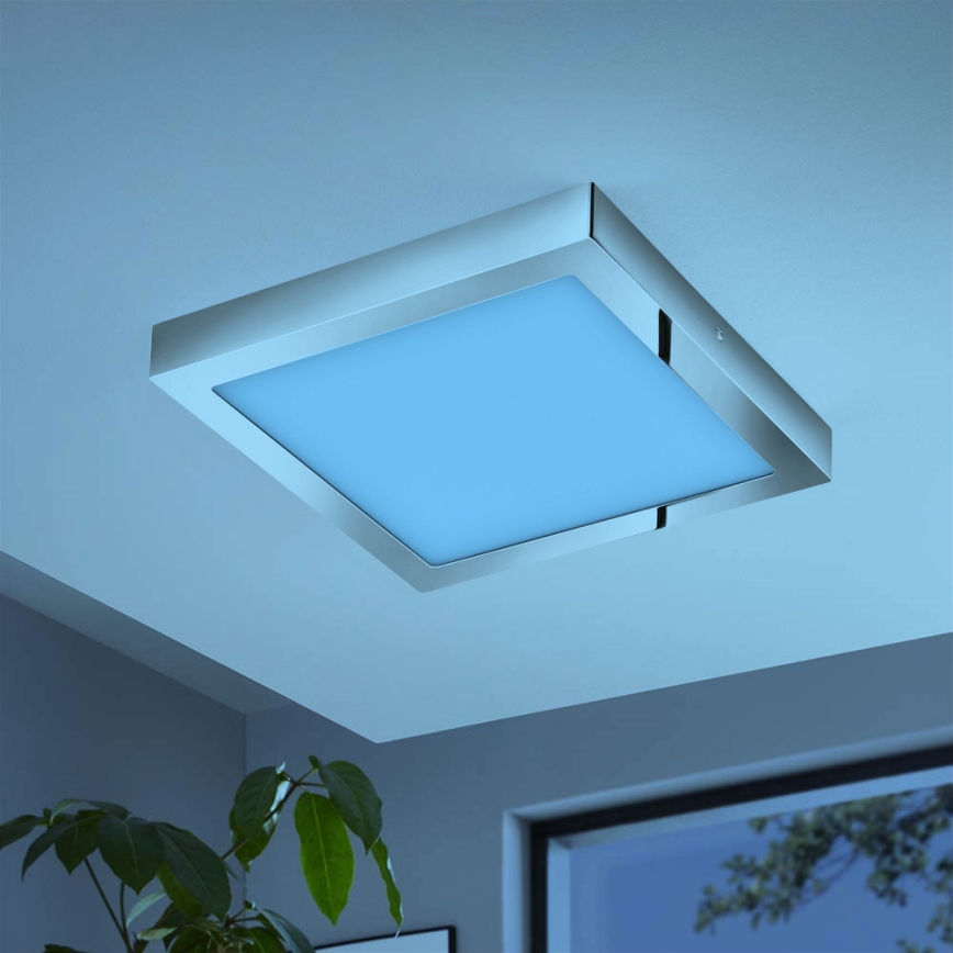 Eglo - LED RGBW dimeriuojamas lubinis šviestuvas FUEVA-C LED/21W/230V Bluetooth IP44 30x30 cm