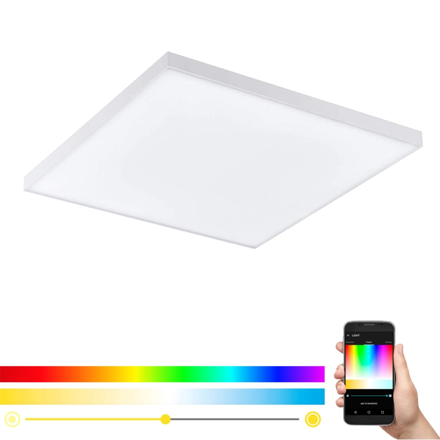 Eglo - LED RGB pritemdomas lubinis šviestuvas TURCONA-C LED/15W/230V + nuotolinio valdymo pultas