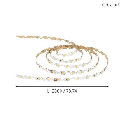 Eglo - LED juosta LED/9,6W/230V/24V 2m