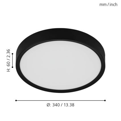 Eglo - LED lubinis šviestuvas LED/16,8W/230V