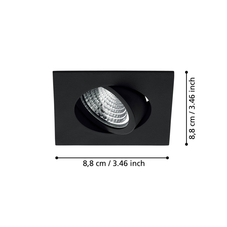 Eglo - LED pritemdomas įleidžiamas lubinis šviestuvas LED/6W/230V
