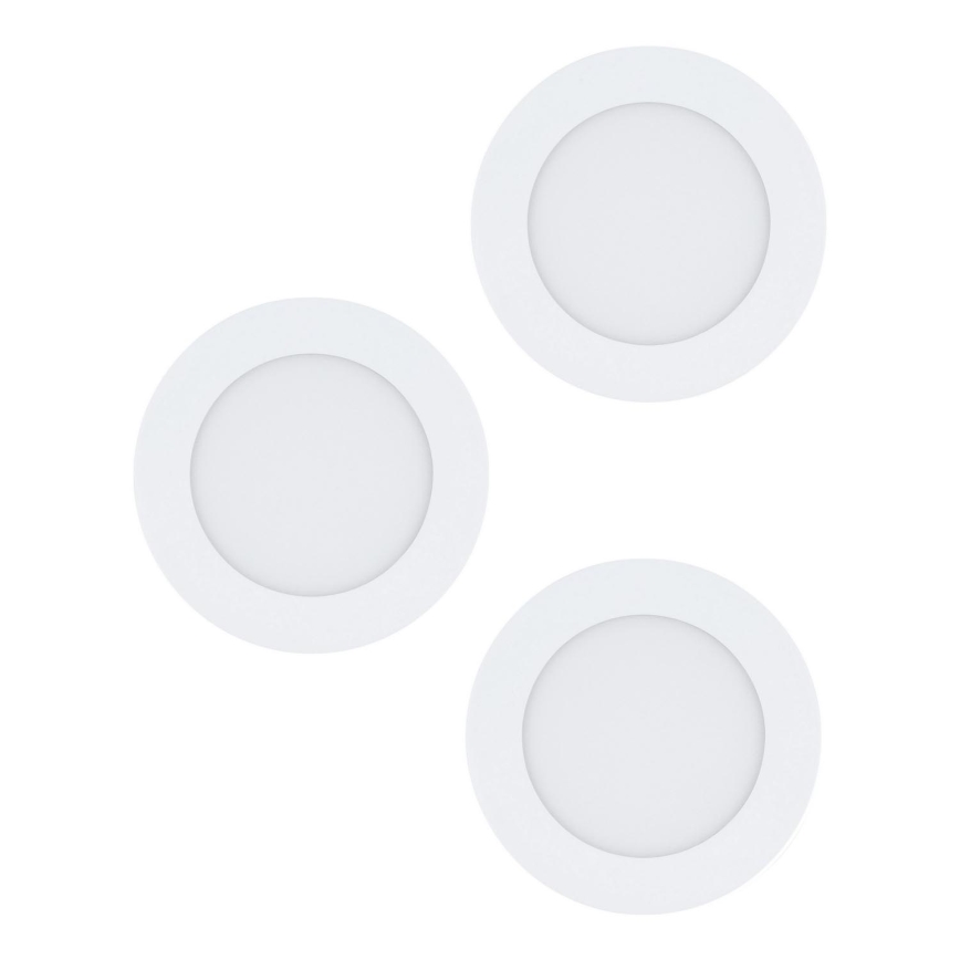 Eglo 98631 - Komplektas 3x LED įleidžiamasis šviestuvas FUEVA 3xLED/5W/230V skersmuo 12 cm