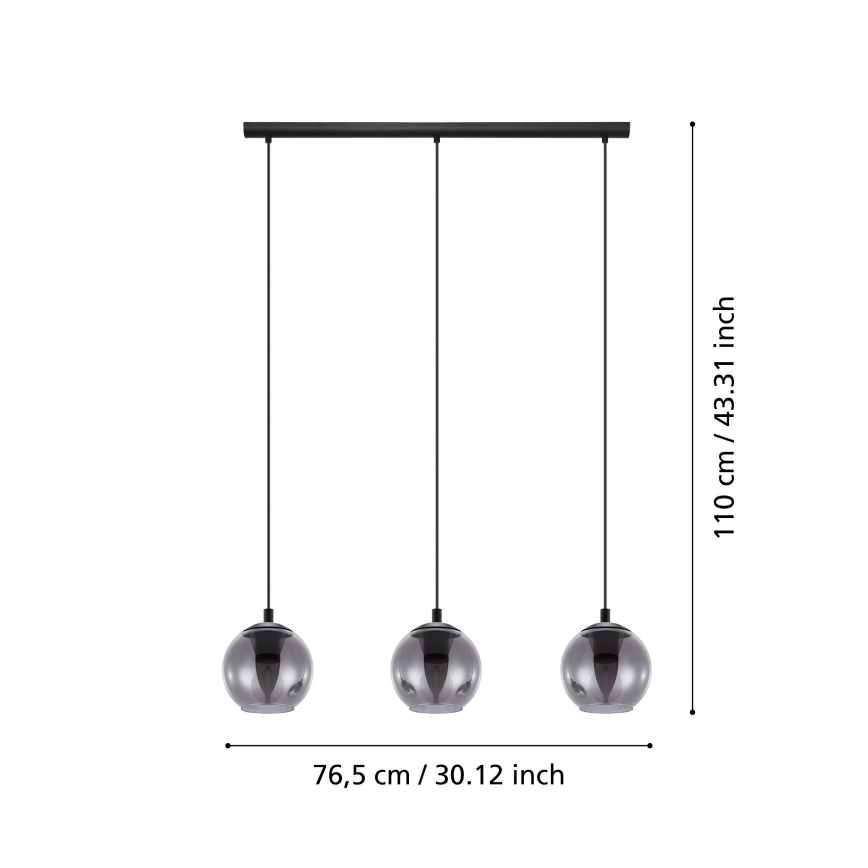 Eglo - Pakabinamas sietynas 3xE27/40W/230V