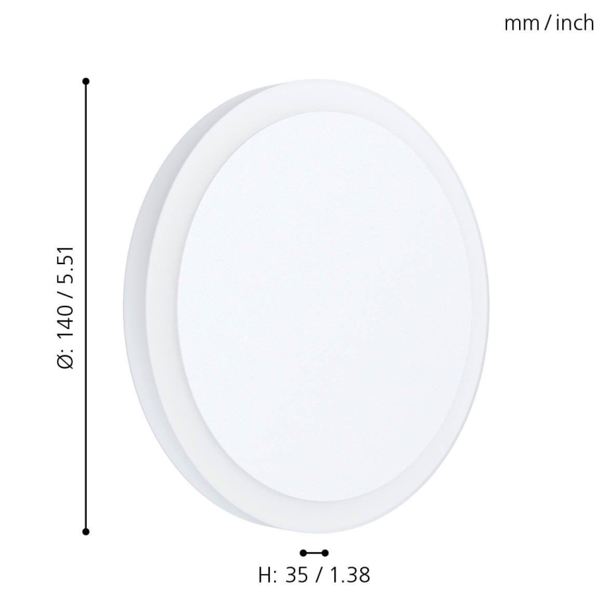 Eglo - LED lubinis šviestuvas LED/5,4W/230V