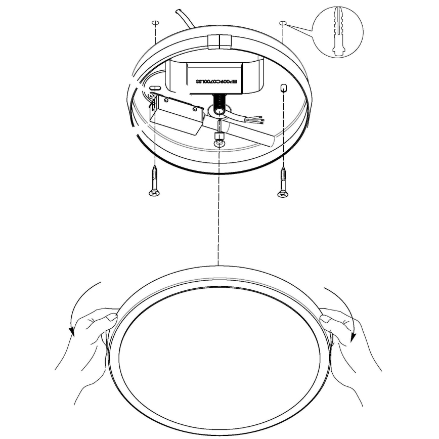 Eglo - LED lubinis šviestuvas LED/8,6W/230V
