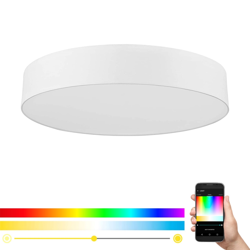 Eglo - LED RGB pritemdomas lubinis šviestuvas ROMAO-C LED/42W/230V + nuotolinio valdymo pultas