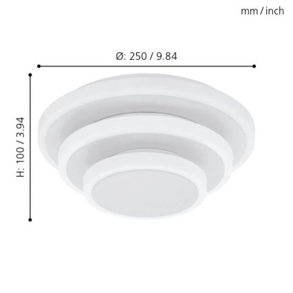 Eglo - LED lubinis šviestuvas LED/11,4W/230V + LED/8,6W + LED/5,4W