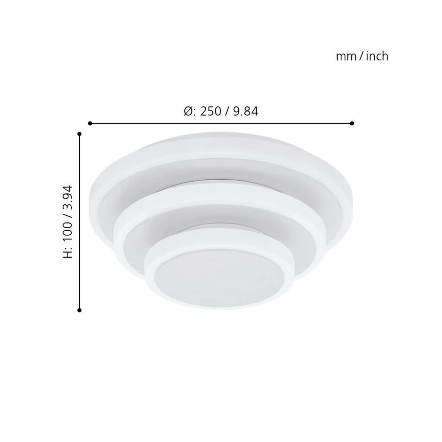 Eglo - LED lubinis šviestuvas LED/11,4W/230V + LED/8,6W + LED/5,4W
