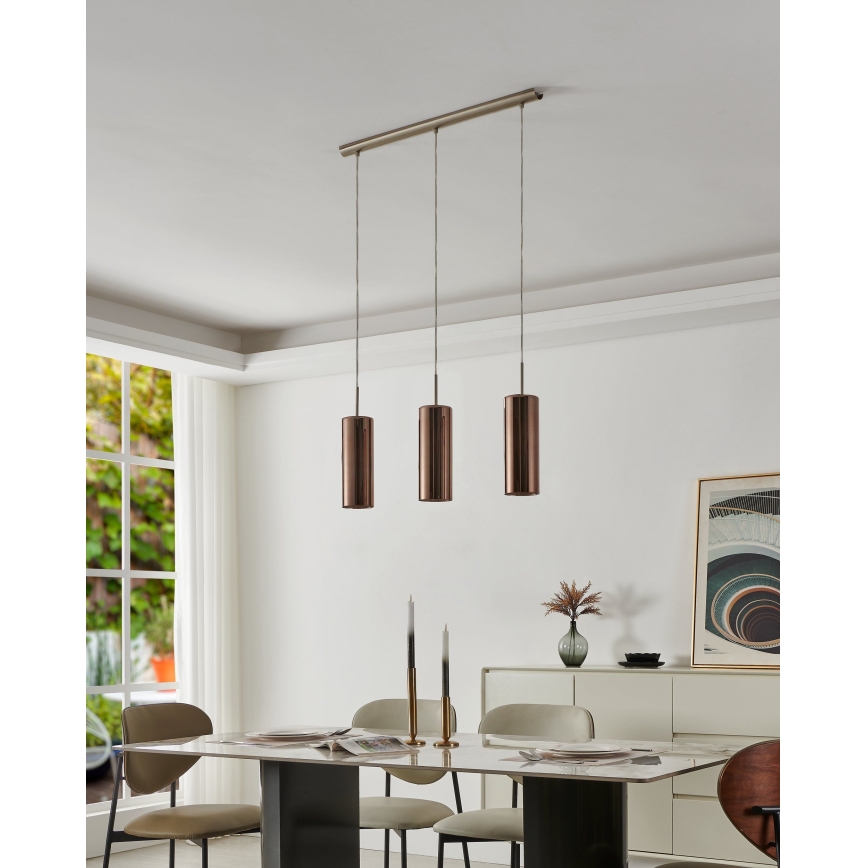 Eglo 98699 - Pakabinama liustra SELVINO ant laido 3xE27/15W/230V