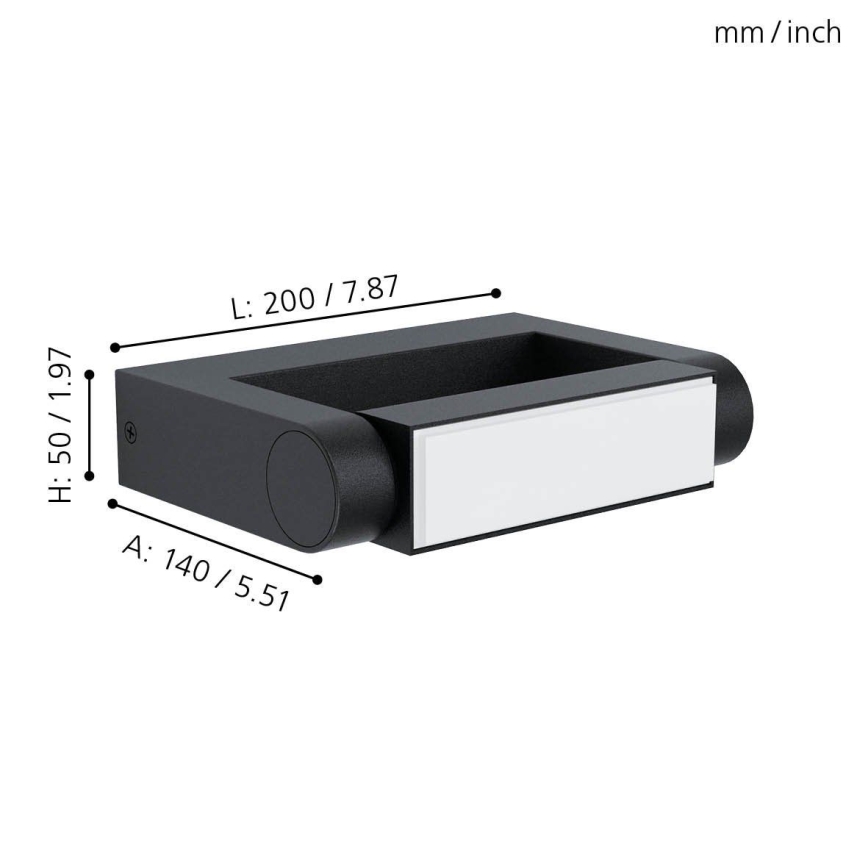 Eglo - LED Lauko sieninis šviestuvas LED/4,8W/230V IP44