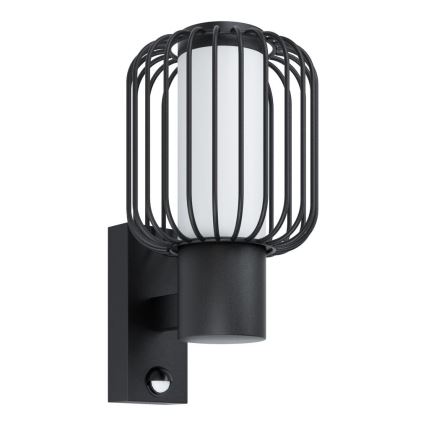 Eglo - Laukinis sieninis šviestuvas su sensoriumi 1xE27/28W/230V IP44