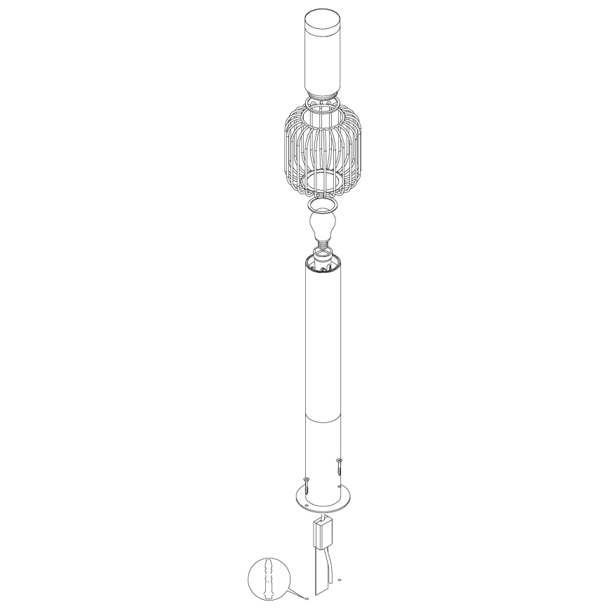 Eglo - Lauko šviestuvas 1xE27/28W/230V IP44