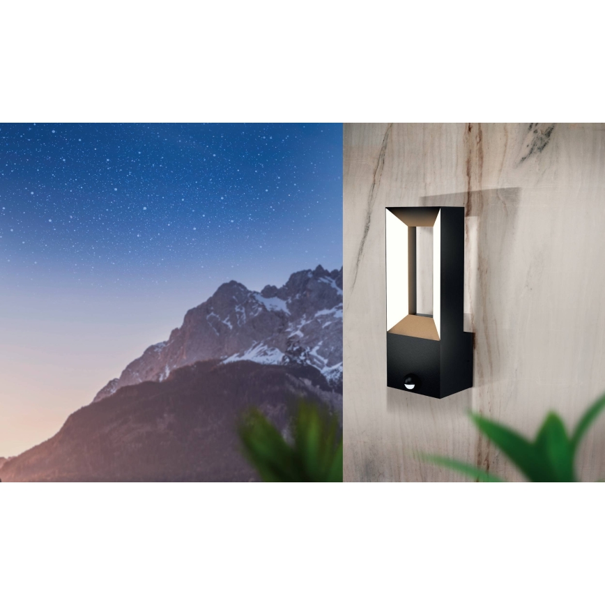 Eglo - LED Lauko šviestuvas su jutikliu 2xLED/5W/230V IP44