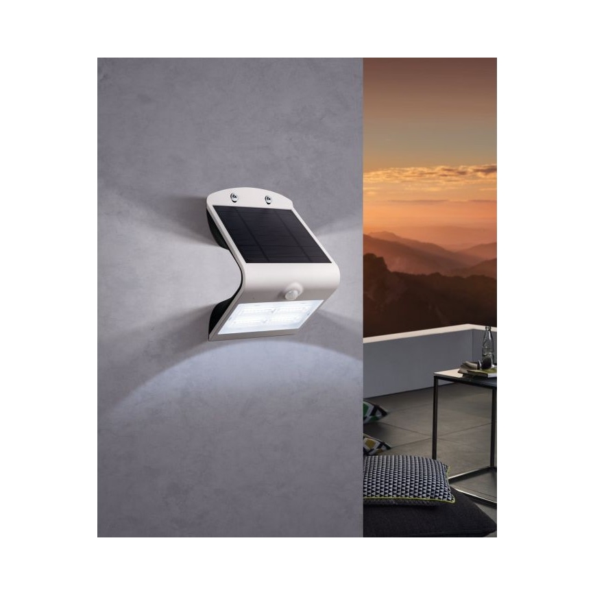 Eglo - LED Saulės lempa su jutikliu LED/3,2W/3,7V 2000 mAh IP54