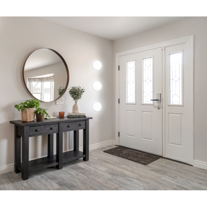 Eglo - Reguliuojamas įleidžiamas vonios kambario LED šviestuvas, 16,5 W, 230 V, IP44, ZigBee, skersmuo 21,6 cm