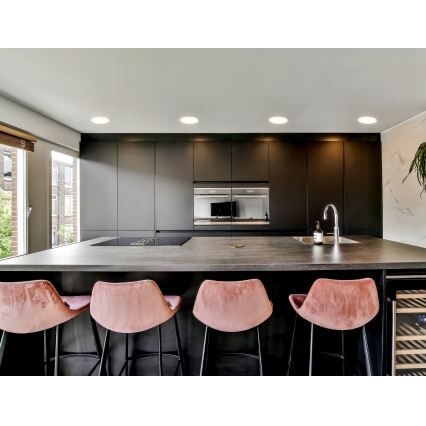 Eglo - Reguliuojamas įleidžiamas vonios kambario LED šviestuvas, 16,5 W, 230 V, IP44, ZigBee, skersmuo 21,6 cm