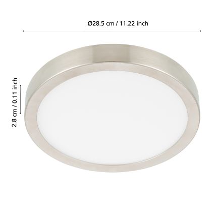 Eglo 98845 - LED Reguliuojamas vonios lubinis šviestuvas FUEVA-Z  LED/19,5W/230V 2700-6500K IP44 ZigBee