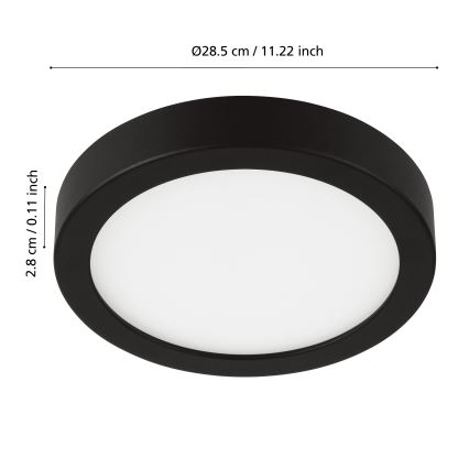 Eglo - reguliuojamas LED vonios šviestuvas LED/19,5W/230V IP44 ZigBee, skersmuo 28,5 cm