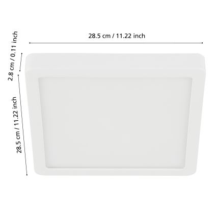 Eglo - LED Reguliuojamas vonios lubinis šviestuvas LED/19,5W/230V 2700-6500K IP44 ZigBee