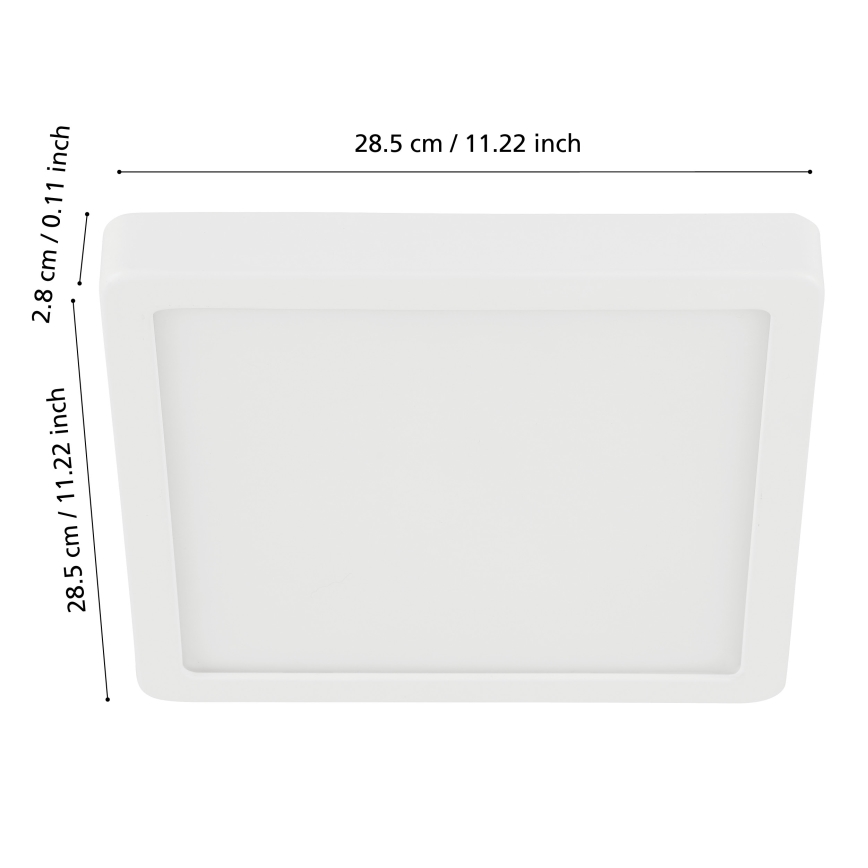 Eglo - LED Reguliuojamas vonios lubinis šviestuvas LED/19,5W/230V 2700-6500K IP44 ZigBee