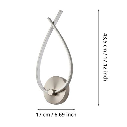 Eglo - LED sieninis šviestuvas LED/10W/230V