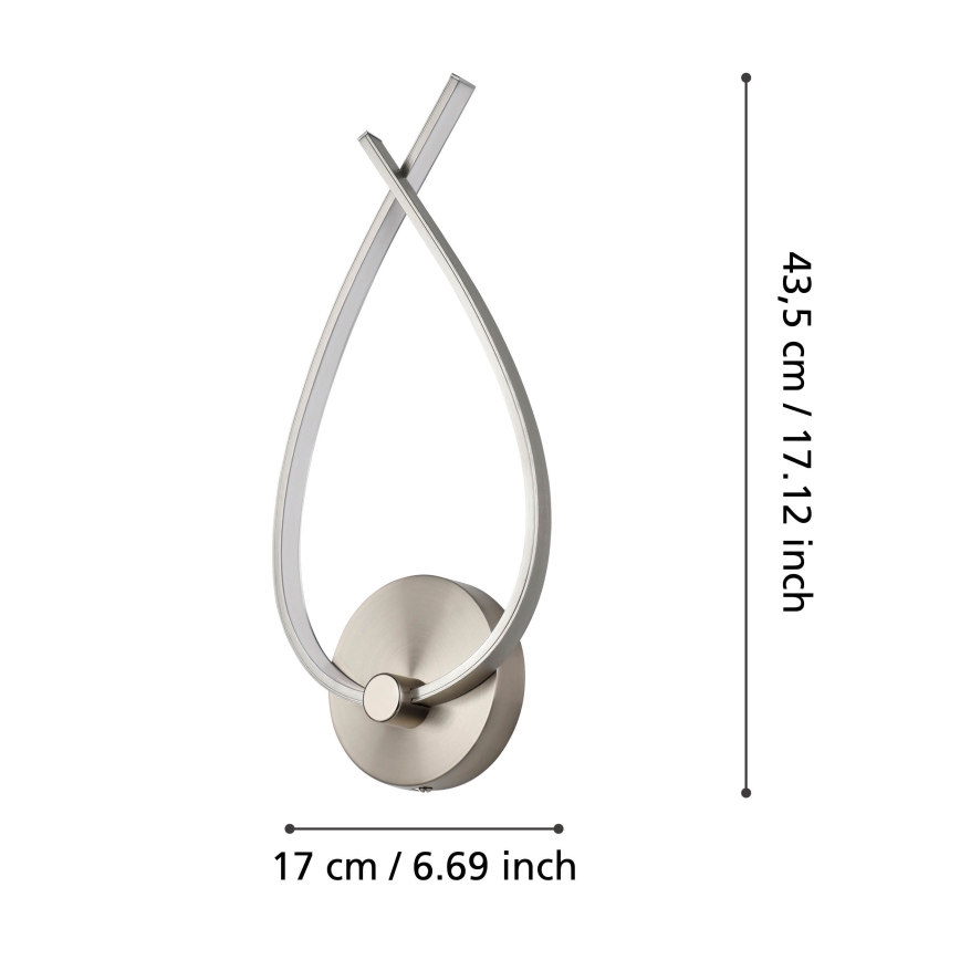 Eglo - LED sieninis šviestuvas LED/10W/230V