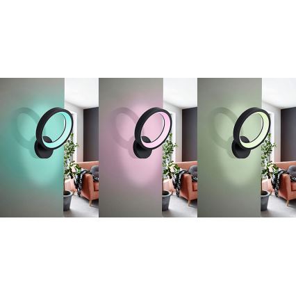 Eglo 99028 - Reguliuojamas RGB LED sieninis šviestuvas MARGHERA-C LED/16W/230V