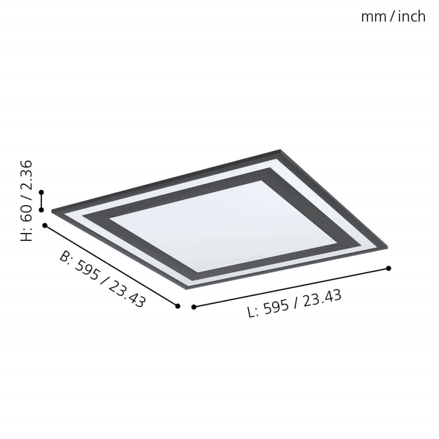 Eglo - LED lubinis šviestuvas LED/36W/230V