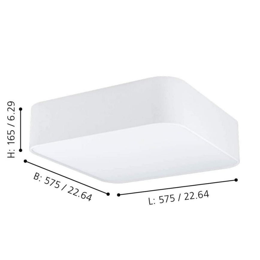 Eglo - Lubinis šviestuvas 5xE27/25W/230V