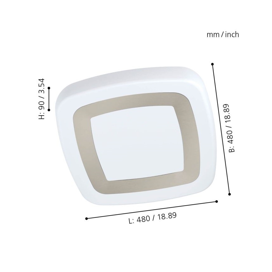 Eglo - LED lubinis šviestuvas LED/22W/230V