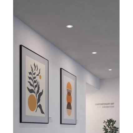 Eglo - Komplektas (3 vnt.) LED įleidžiamų lubų šviestuvų FUEVA 5 LED/2,7W/230V, skersmuo 8,6 cm