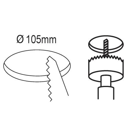 Eglo - LED įleidžiamas lubinis šviestuvas LED/5,5W/230V