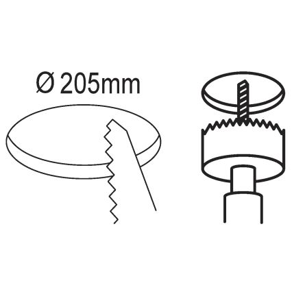 Eglo - LED Įleidžiamas šviestuvas LED/16,5W/230V